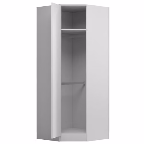 Reflect 2 Piece Wardrobe Bundle in Black and White Gloss and Matt Finish, H 180 cm x W 150 cm x D 74 cm – 2