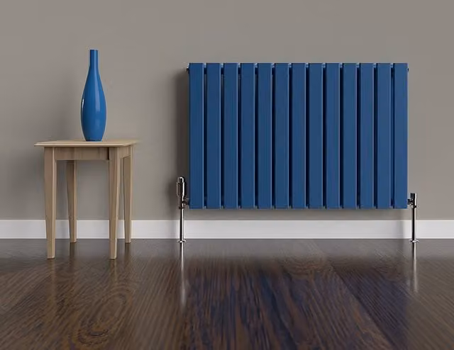 Lux Heat Flat Horizontal Double Coloured Radiator in Galaxy Blue, W: 91.0 cm, H: 60.0 cm