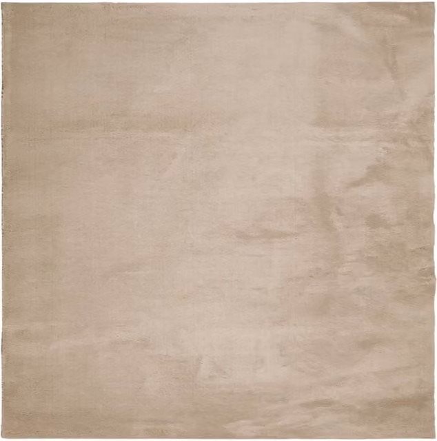 Berkfield Home HUARTE Short Pile Washable Rug in Sand, W/D/H: 240 x 240 x 1 cm