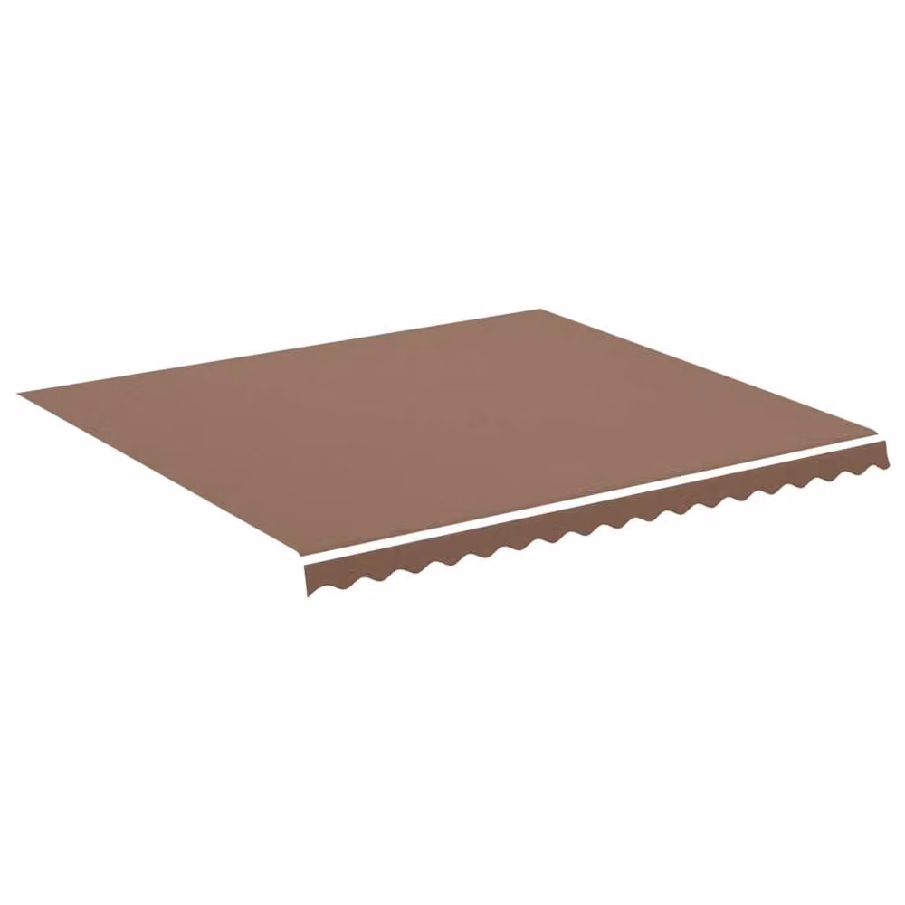 Berkfield Home Replacement Brown Polyester Awning Fabric, W: 4 m, D: 3.5 m – 2