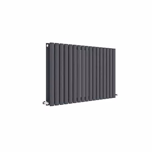 Nuie HLA39D Revive Modern Home Wall Mount Designer Horizontal Double Panel Radiator, Anthracite, W: 99.2 cm, H: 60 cm, D: 7.8 cm