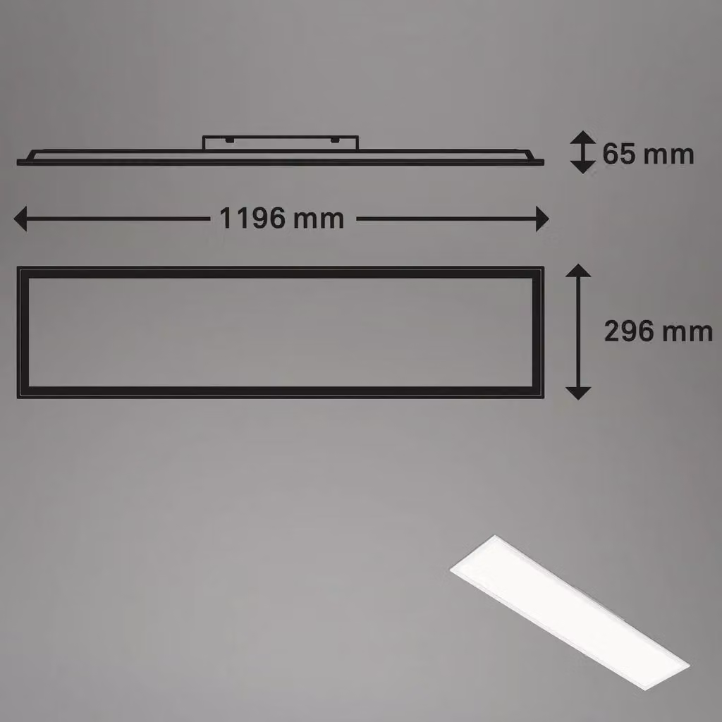 Briloner White 40W RGBW CCT LED Ceiling Panel with Remote Control and Dimming Function – 5