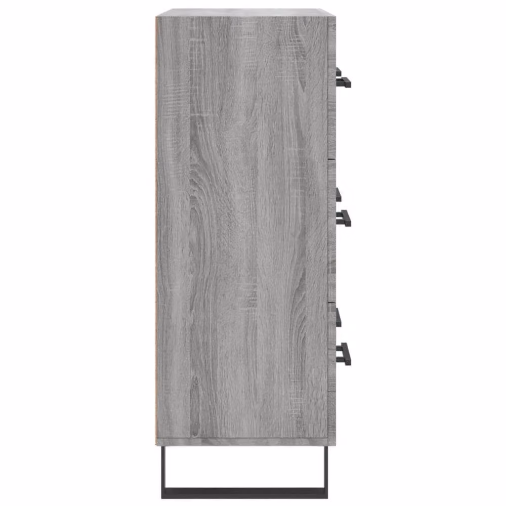 Berkfield Home Grey Sonoma Sideboard in Engineered Wood, W/D/H: 69.5 x 34 x 90 cm – 3