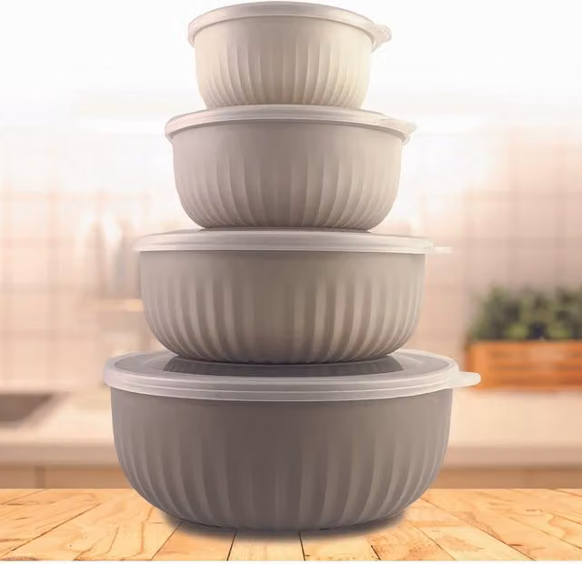 Creative Products Ltd Nestable Silicone Bowls, Set of 4, Grey
