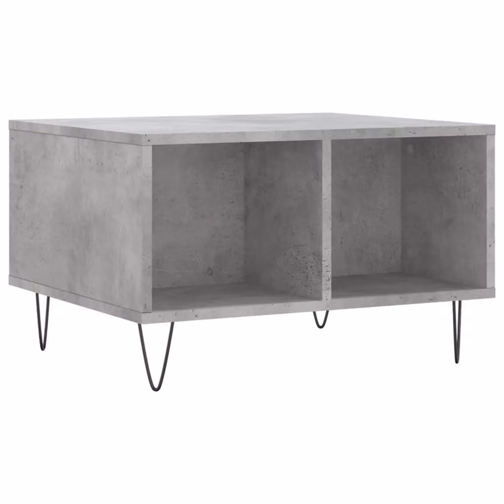 Berkfield Home Modern Grey Coffee Table W/D/H: 60 x 50 x 36.5 cm – 2