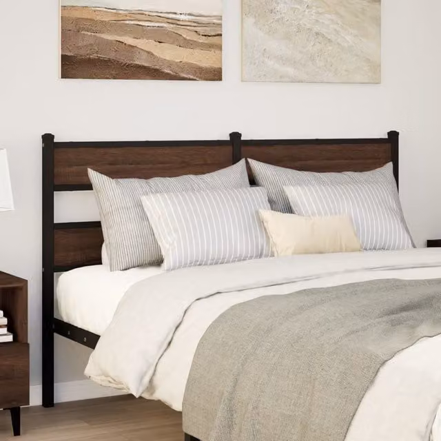 Berkfield Home Classic Headboard in Brown Oak, Width: 160 cm