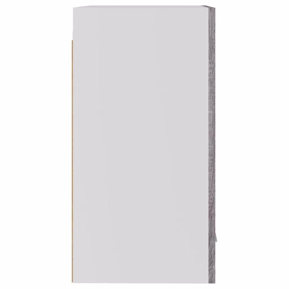 Berkfield Home Grey Sonoma Wall Mounted Hanging Cabinet with Glass Doors, W/D/H: 39.5 x 31 x 60 cm – 3