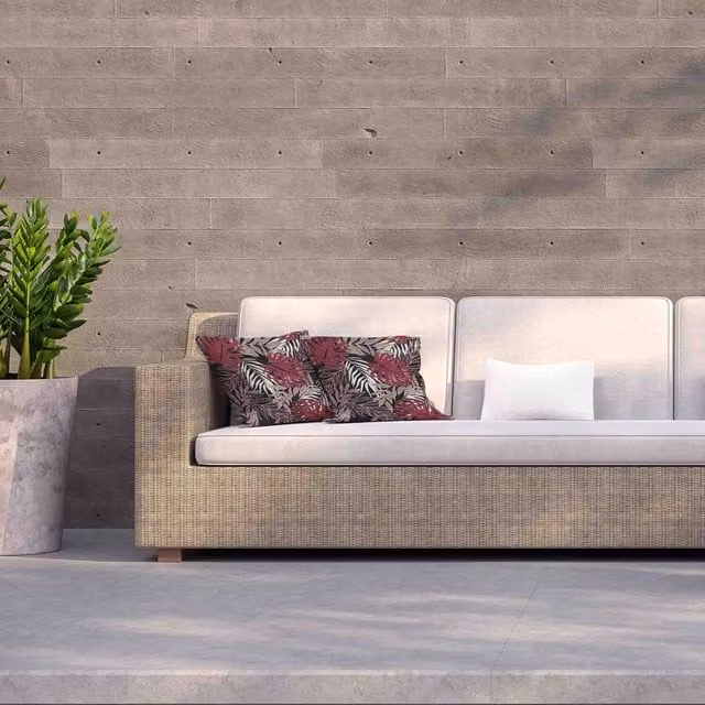 Andrew Lee Red Tropical Leaves and Plants Outdoor Square Cushion, W: 60 cm x H: 60 cm