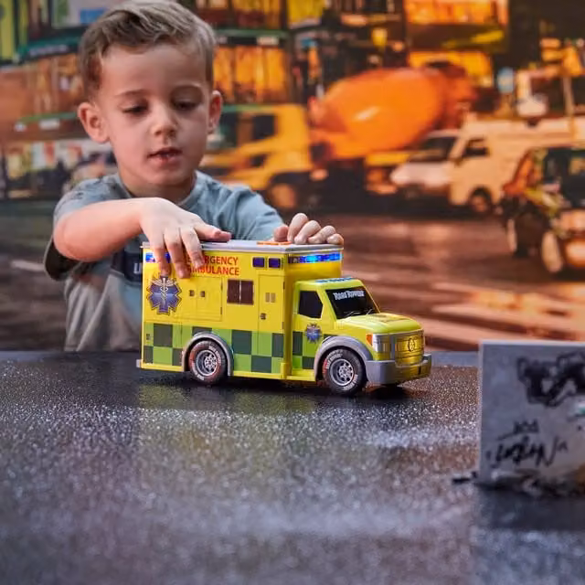 Nikko Rush and Rescue Ambulance Toy Vehicle in Yellow, 30 cm – 1