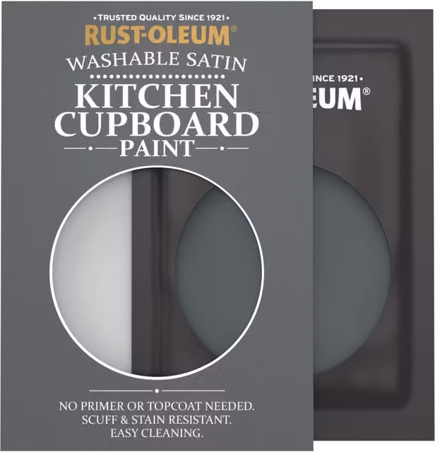 Rust-Oleum Kitchen Cupboard Satin Finish Tester Sachet in Black Sand, 10ml