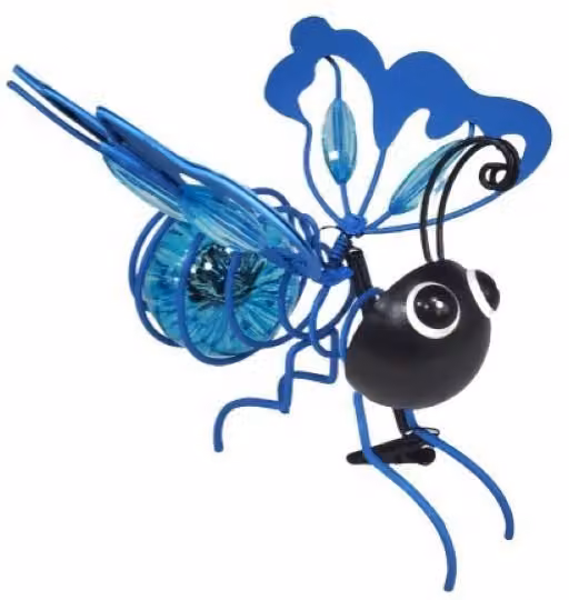 Leaper Blue Luminous Simulation Insect Hanging Garden Decoration Ornament