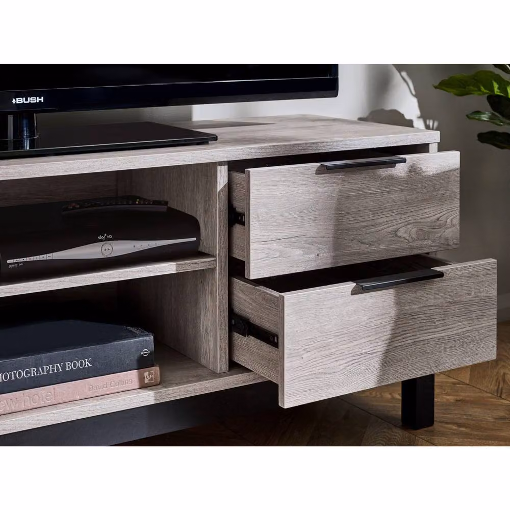 Cheshire Premium Lomond Modern TV Unit in Grey Oak and Light Grey – 6