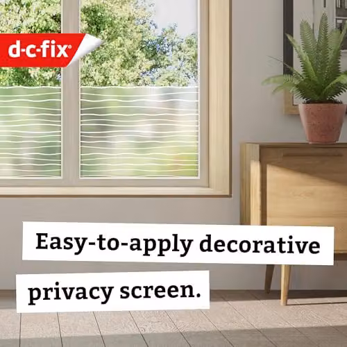 d-c-fix Privacy Window Film Waves Semi-Transparent Static Cling W: 45 cm, L: 1.5 m – 2