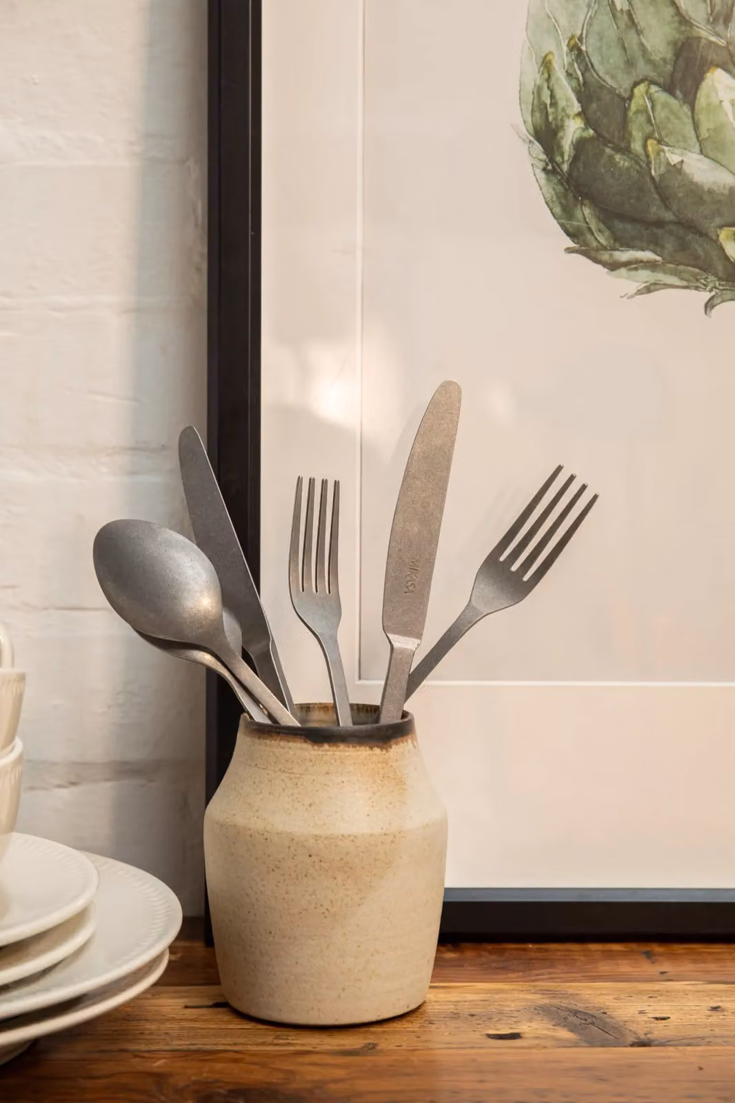 Mikasa Soho 16-Piece Matte Silver Stainless Steel Cutlery Set for 4 Adults – 5