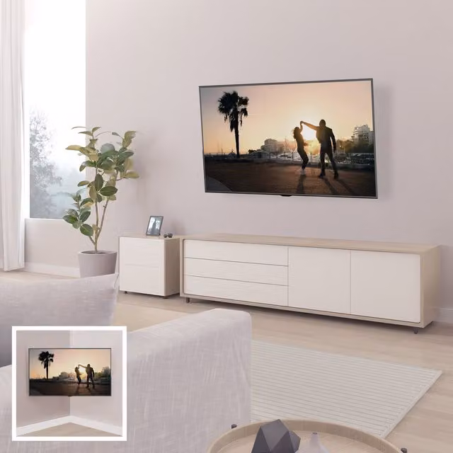 AVF Multi Position TV Mount for 32 to 65 inch Screens, Jet Black