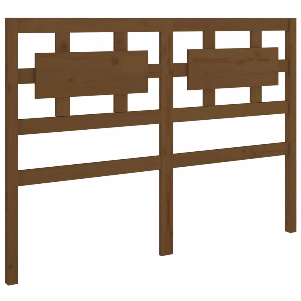 Berkfield Home Rustic Solid Wood Pine Bed Headboard, Honey Brown, W: 205.5 cm, D: 4 cm, H: 100 cm – 2
