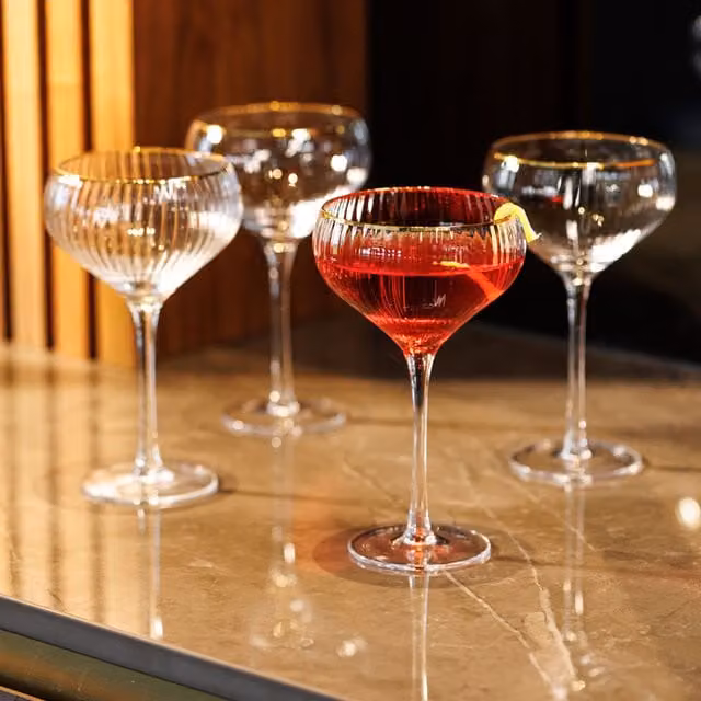Mikasa Transparent Cocktail Glasses, 4 x 350 ml
