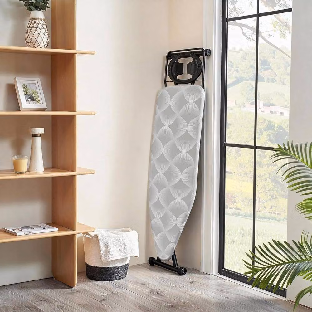 VOGREX Folding Ironing Board in Grey with 6 Adjustable Height Settings, W: 122 cm, D: 38 cm – 2