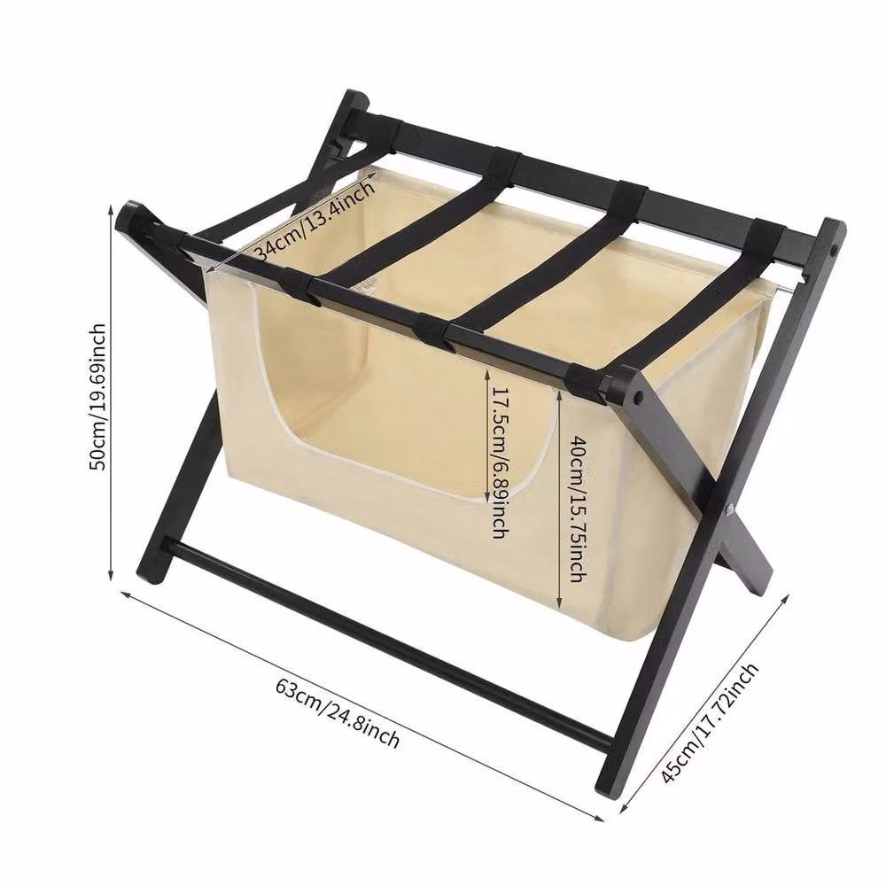 Havendro Modern Folding Luggage Rack in Black – 2
