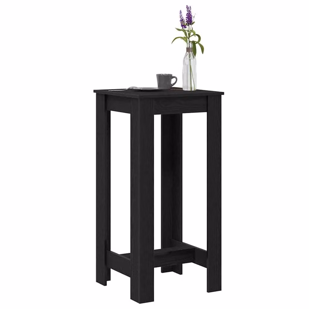Berkfield Home Bar Table in Black Oak, W/D/H: 51 x 50 x 103.5 cm – 3