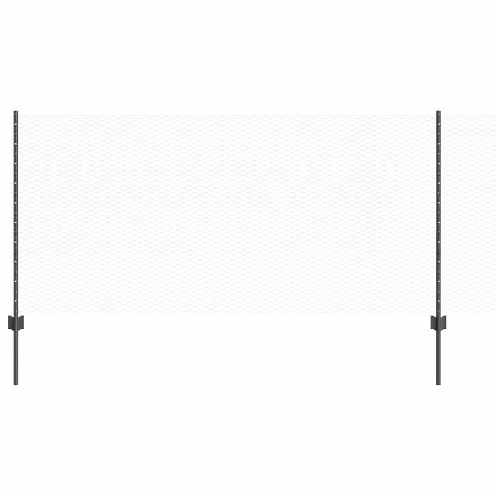 Berkfield Home Steel U-Channel Fence Posts, Grey, 10 Pack, Height: 100 cm – 2