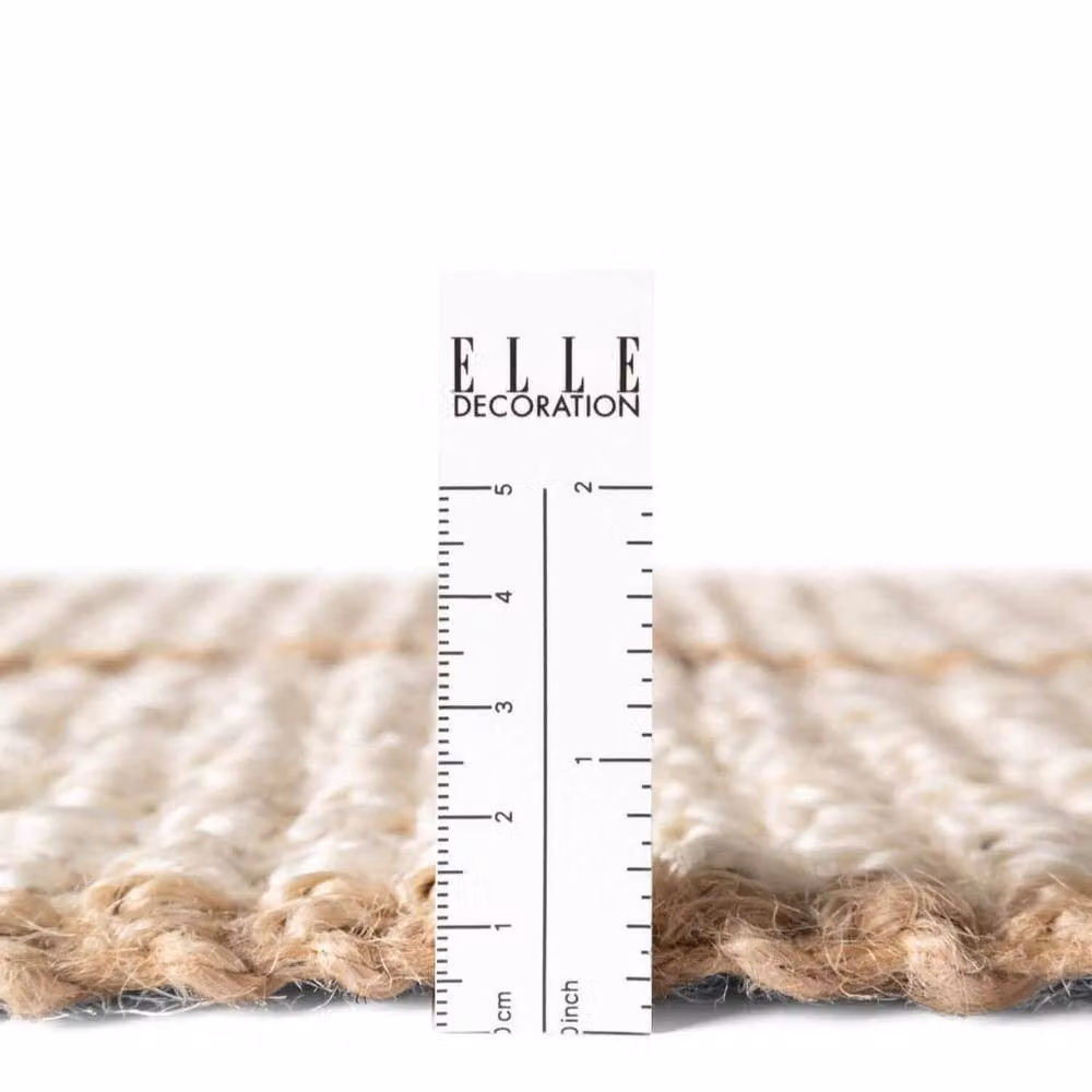 THE RUGS Sierra Jute Striped Hand Woven Rug in Beige and Gold, W: 200 cm, D: 300 cm – 2