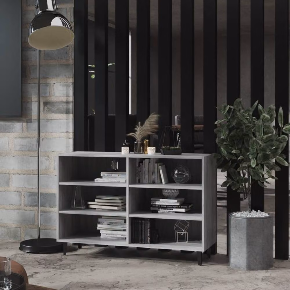 Berkfield Home Grey Sonoma Sideboard, W: 103.5 cm, D: 35 cm, H: 70 cm – 2