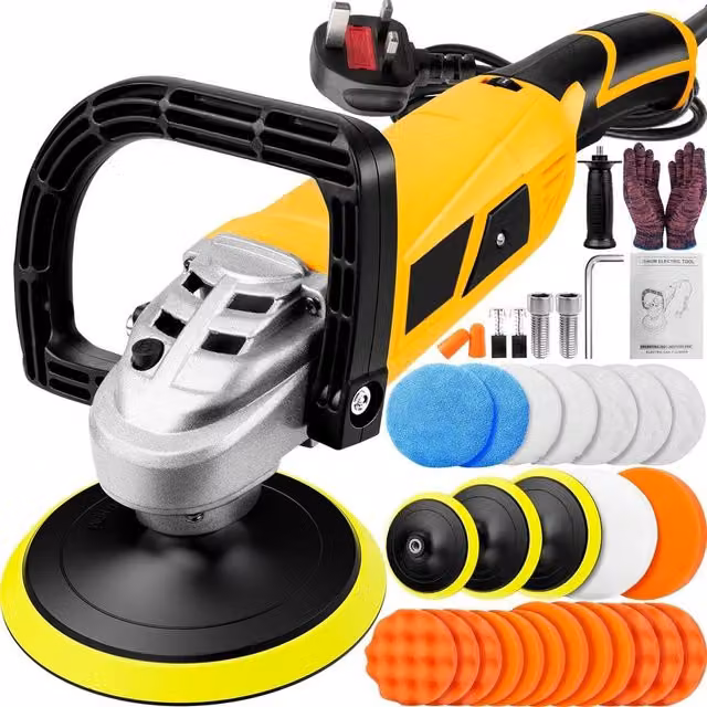 Nordara Variable 7 Speed Electric Car Polisher Sander in Yellow