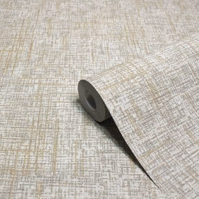 Paoletti Serafina Abstract Metallic Gold Washable Vinyl Wallpaper Roll