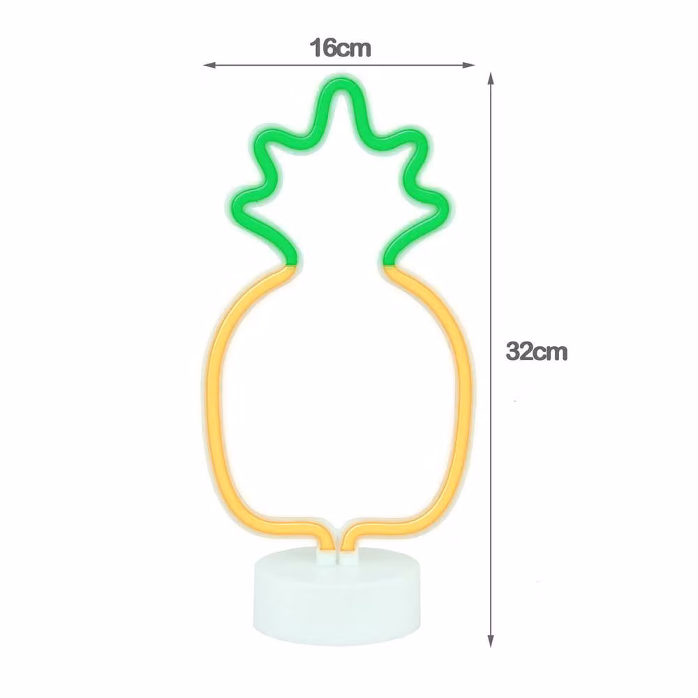 Simpa LED Novelty Neon Pineapple Light in Yellow – 2
