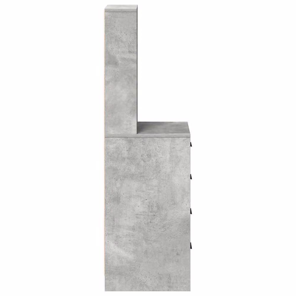 Berkfield Home Highboard in Concrete Grey, W: 40 cm, D: 41 cm, H: 135 cm – 2