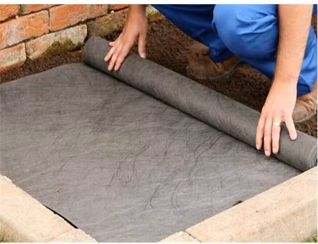 Nordara Non Woven Geotextile Garden Landscape Membrane, Dark Grey, W: 2 m, L: 50 m – 1