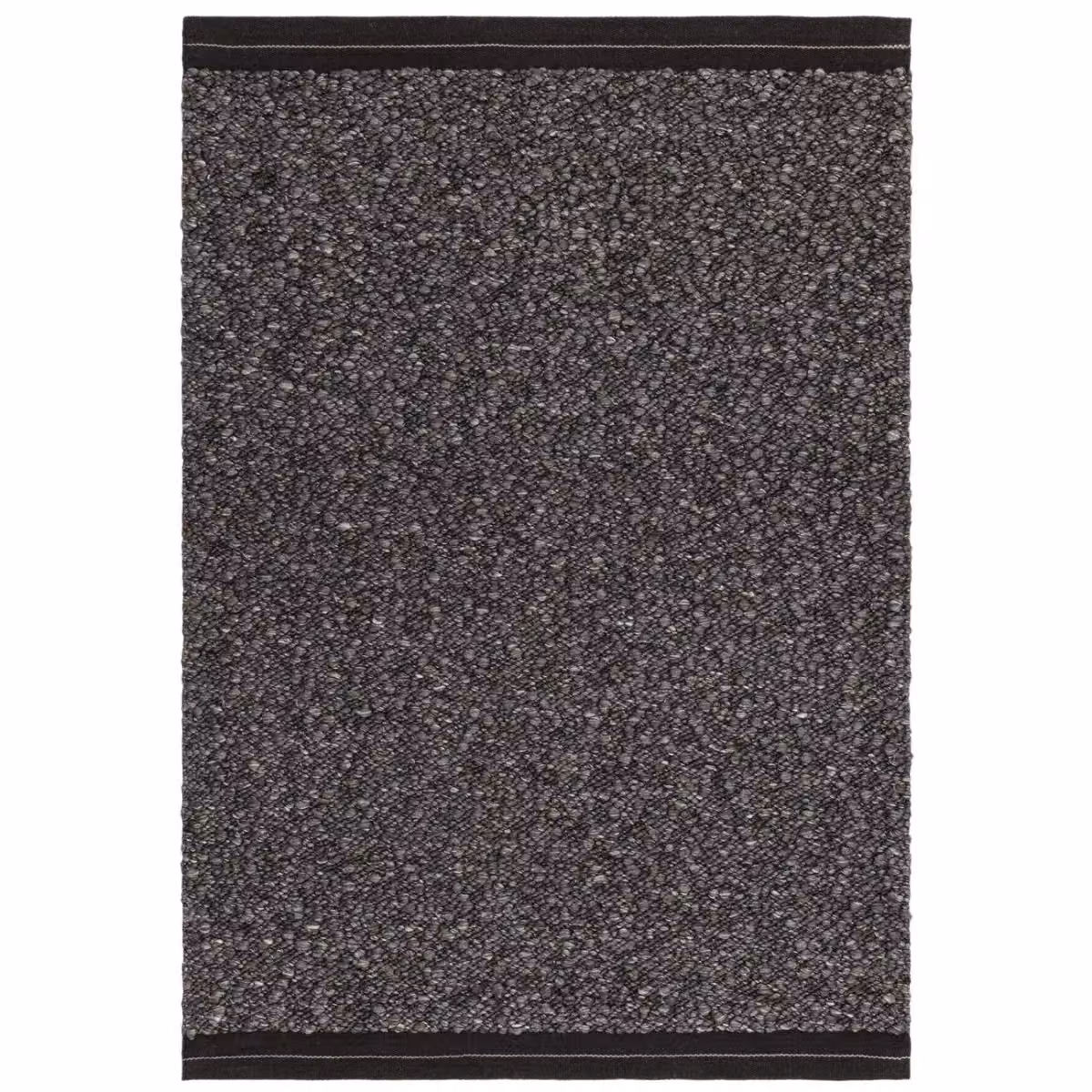 The Rug Shop UK Charcoal Handmade Modern Plain Viscose Area Rug, W: 200 cm, D: 300 cm – 2