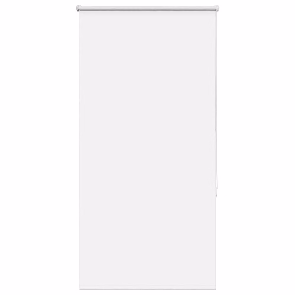 Berkfield Home White Blackout Roller Blind, Thermal Insulating Polyester, W: 85 cm, H: 130 cm