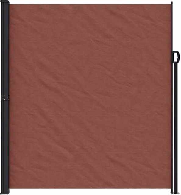 Berkfield Home Retractable Side Awning in Brown, W/H: 500 x 220 cm