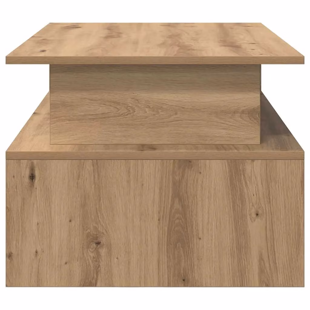 Berkfield Home Artisan Oak Coffee Table in Brown, W/D/H: 90 x 55 x 42.5 cm – 4
