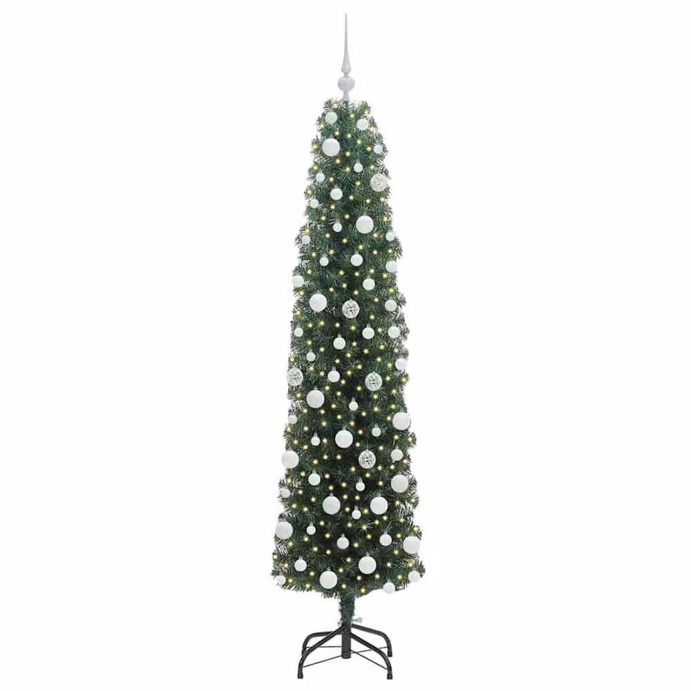 Berkfield Home Artificial Christmas Tree with 300 LEDs in Green, Height: 180 cm – 3