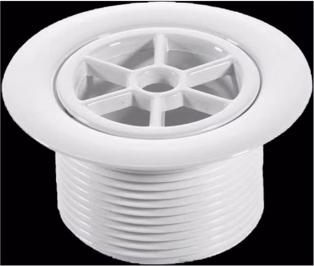 McAlpine 1.5 inch Round Standard Shower Waste in White Plastic STW70WH – 1