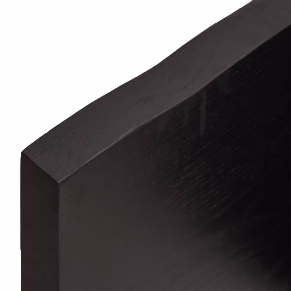 Berkfield Home Wall Mounted Oak Wood Shelf in Dark Grey, W: 60 cm, D: 20 cm, H: 4 cm – 4