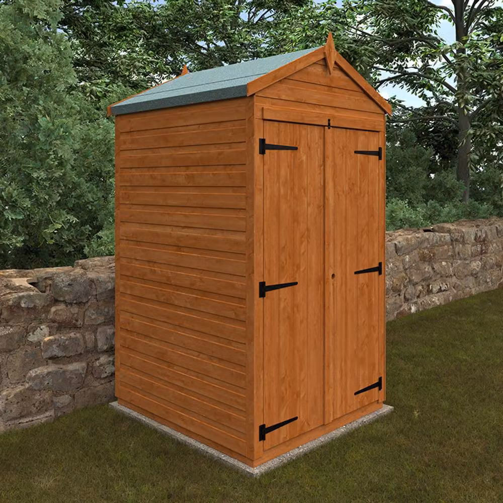 Buttercup Farm Flex Apex Double Door Windowless Wooden Animal Shelter in Burnt Orange – 2