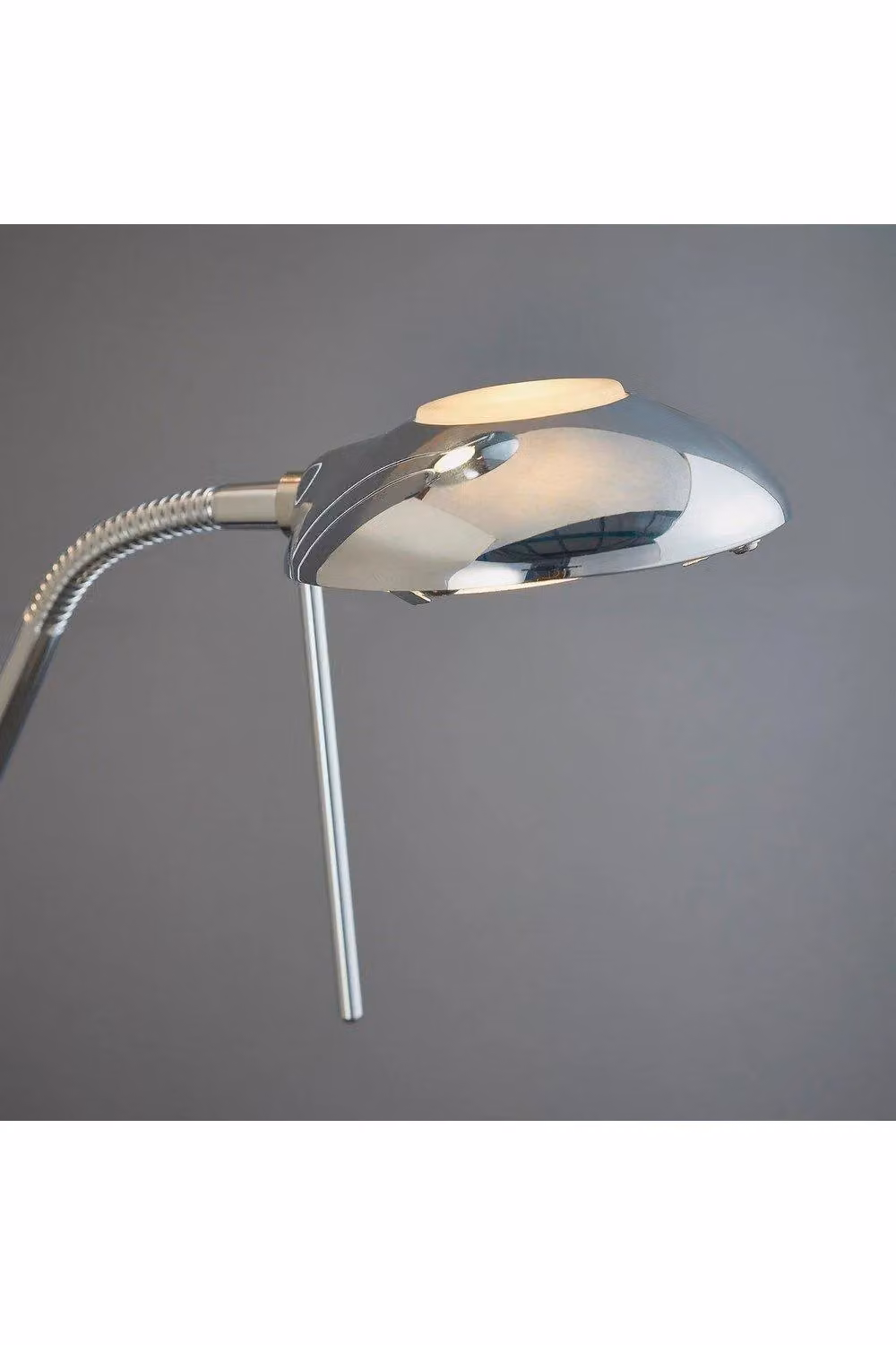 Netlighting Rome Floor Lamp in Chrome and Grey with Opal Glass and G9 Socket – 3