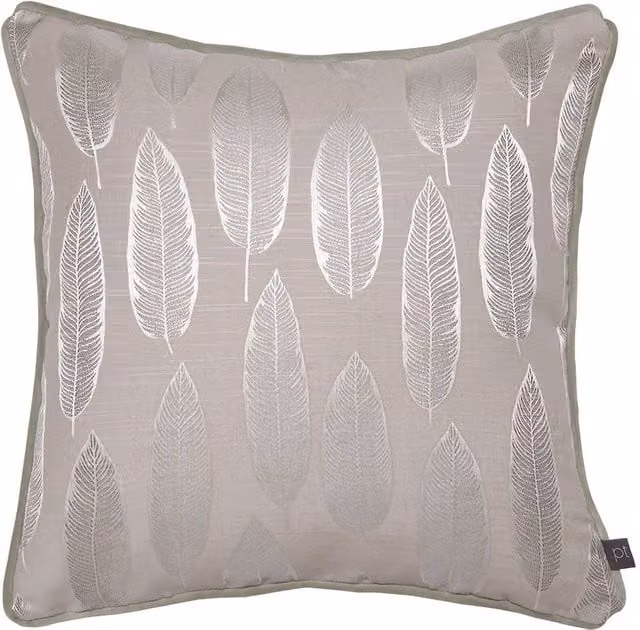 Prestigious Textiles Glamour Floral Square Cushion in Pink and Brown, W/D/H: 43 x 43 x 43 cm