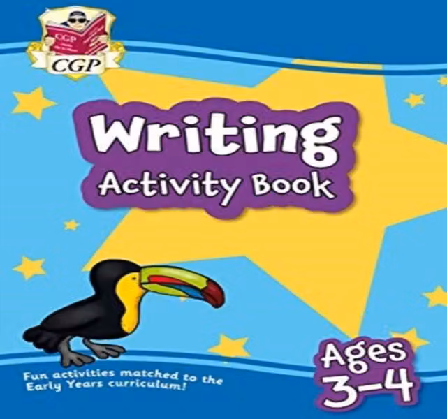 CGP Books Writing Activity Book for Ages 3-4 Preschool Multicolour Paperback