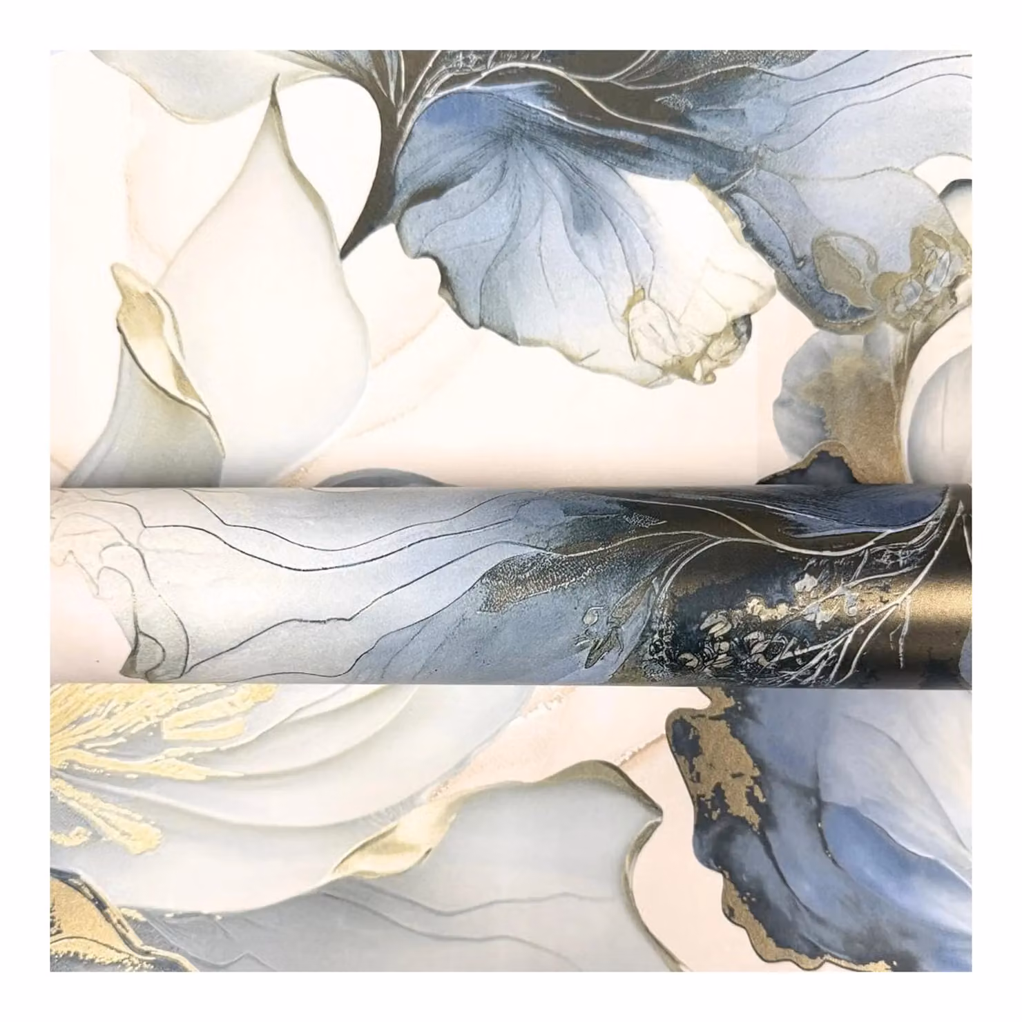 World of Wallpaper Elysian Floral Botanical Wallpaper in Blue – 3