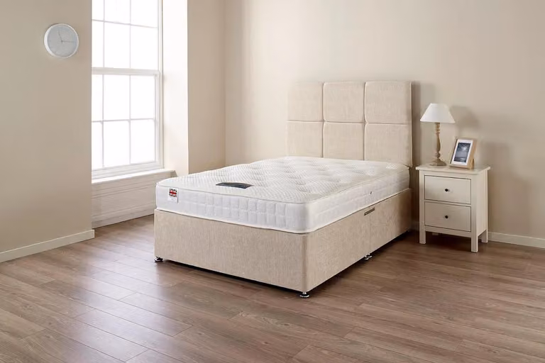 Somnior Coolblue Hybrid Memory Tufted Mattress in White, W/D/H: 120 x 200 cm