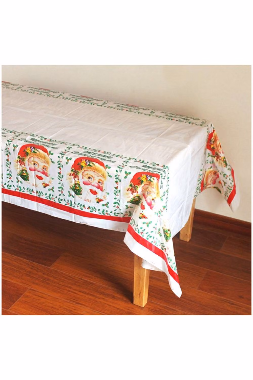 KDMD Disposable White Rectangular Christmas Tablecloth, W/D/H: 108 x 180 cm – 2