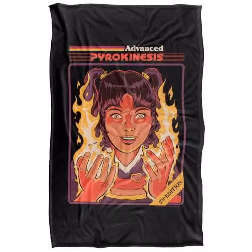 Steven Rhodes Advanced Pyrokinesis Multicolour Super Soft Fleece Throw Blanket W/D/H: 91 x 147 cm – 5
