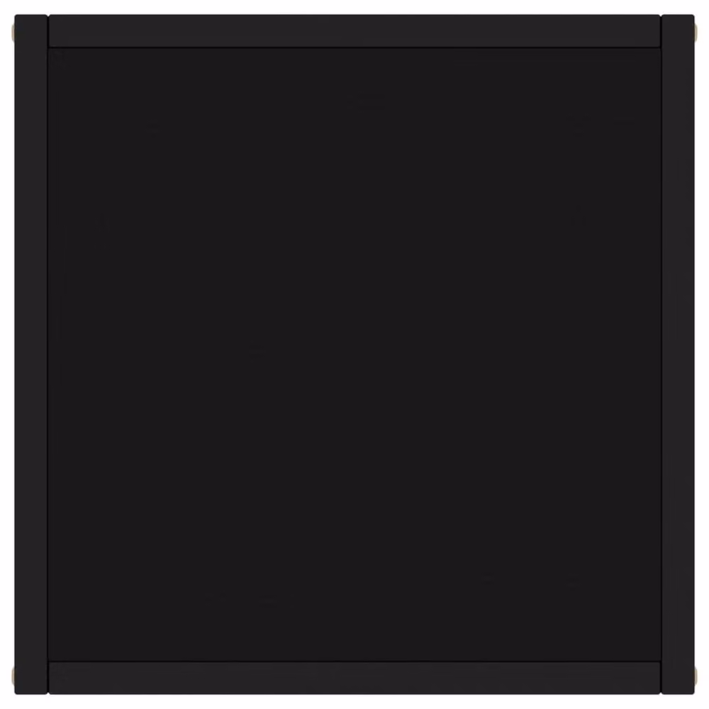 Berkfield Home Modern Black Glass Coffee Table W/D/H: 40 x 40 x 50 cm – 3