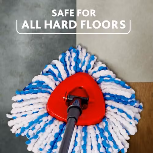 Vileda H2Pro Spin Mop Refill Blue and White Microfibre Mop Head Pad – 3