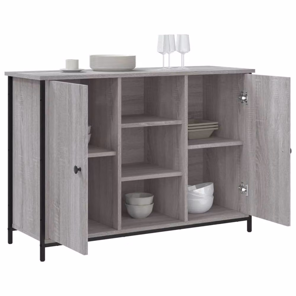 Berkfield Home Grey Sonoma Sideboard, W/D/H: 100 x 35 x 70 cm – 3